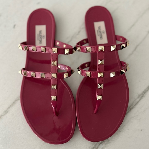 Valentino Garavani Rockstud Jelly Sandals - Picture 5 of 10